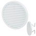 Clip Fit Round Vent - 156 x 13.5mm - 8900mm² Free Air Flow - White Plastic