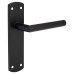 Exel Matt Black Mitred Latch Door Handle - 172 x 44mm