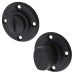 Burlington BUR81 by Frelan Bathroom Turn & Release with Plain Rose - 53mm Diameter - Matt Black