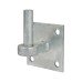 Medium Duty Hook on Square Plate - 19mm Pin - Galvanised - Pair