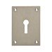Jumbo Square Repair Escutcheon - 65.5 x 47.6mm - Keyhole - Satin Stainless Steel