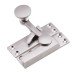 Exel Quadrant Arm Sash Window Fastener - 72 x 21mm - Satin Chrome