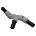 FibreRail Tee Connector - Key Clamp System - Adjustable - Grey