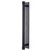 Frelan Hoxton Sturt Cabinet Handle on Fanshaw Backplate - 224mm Centres - Matt Black