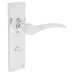 Hampstead Polished Chrome Bathroom Door Handle - Buckingham Range - 152 x 41mm