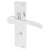 Hampstead Polished Chrome Bathroom Door Handle - Buckingham Range - 152 x 41mm
