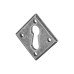 Olde Forge Diamond Escutcheon - 40mm Diameter Keyhole - Pewter