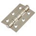 Exel Tubular Latch Pack - 57mm Backset - 3 x Fire Rated Ball Bearing Hinges - Satin Nickel