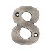Olde Forge 78mm Screw Fix Door Numeral - 8 - Pewter