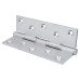 Performance Brass Ball Bearing Butt Door Hinge - 152 x 89 x 4mm - Satin Chrome - Pair