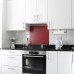 Exel Aluminium Kitchen Splashback - 600 x 750mm - Matt Burgundy Red