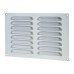Exel Hooded Louvre Vent - 229 x 152mm - 6600mm² Free Air Flow - Satin Aluminium