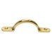 Exel Sash Window Pull Handle - 100mm Length - Polished Brass