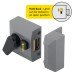 Exel Deadlocking Nightlatch - 40mm Backset - Grey Case/Polished Brass Cylinder - Pack of 5