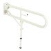 Fitzroy of London Hinged Support Grab Rail With Leg - 800 x 200mm - White