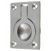 Exel Rectangular Flush Ring Cabinet Pull Handle - 50 x 38mm - Satin Chrome