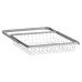 elfa Top Track System - Click In Shallow Wire Basket & Gliding Frame - 449 x 430 x 85mm - Platinum