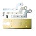 DORMA BTS80 Accessory Pack - Single Action - Polished Brass