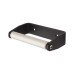 Locking Toilet Roll Holder - 12-21mm Panels - Black Fine Textured