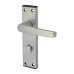 Exel Satin Aluminium Bathroom Door Handle - Tiger Range - 152 x 38mm