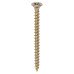 TIMCO Solo Chippy Pozi Countersunk Wood Screws - 4.0 x 50mm - Yellow Zinc - Pack of 200