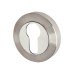 Exel Duo Escutcheon - 53mm Diameter - Euro - Satin/Polished Stainless Steel