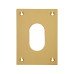 Souber Jumbo Escutcheon - 65.5 x 47.6mm - Oval - Polished Brass