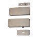 Rutland Hydraulic Glass Patch Door Closer - Power Size 3 - 90 Degree Hold Open - Satin Stainless