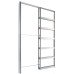 ECLISSE 8mm Glass Double Pocket Door Kit - 100mm Finished Wall Thickness - 762 x 1981mm Door Size