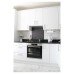 Exel Aluminium Kitchen Splashback - 600 x 750mm - Matt Black Marble