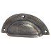 Olde Forge Vintage Lipped Cabinet Cup Handle - 86mm Centres - Pewter Effect