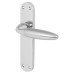 Exel Polished/Satin Chrome Latch Door Handle - Florence Range - 182 x 39mm