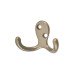 Exel Diecast Double Coat Hook - 70 x 30mm - Satin Nickel - Pack of 10