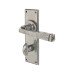 Olde Forge Pewter Bathroom Door Handle - York Range - 152 x 48mm