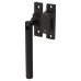 Hampstead Aspen Lines Locking Mortice & Hook Plate Window Fastener - Reversible - Matt Black  