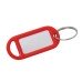 Key Ring Tag - 48 x 21mm - Red - Pack of 10