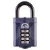 Squire Combination All Weather Padlock - 50mm Body - 22 x 26mm Shackle - Blue