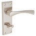 Serozzetta by Carlisle Brass Satin Nickel Bathroom Door Handle - Venti Range - 150 x 50mm Serozzetta by Carlisle Brass Satin Nickel Bathroom Door Handle - Venti Range - 150 x 50mm