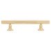 Exel York 12mm Partially Knurled T-Bar Cabinet Pull Handle - 96mm Centres - Satin Brass