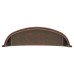 Exel Millard Cabinet Cup Handle - 76mm Centres - Antique Copper