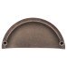 Exel Walton Cabinet Cup Handle - 76mm Centres - Antique Copper
