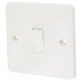 Exel 10A 1 Gang Intermediate Light Switch - White