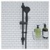 Croydex Nero 3 Spray Shower Kit - Matt Black