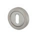 Jedo Escutcheon - 50mm Diameter - Keyhole - Satin Chrome