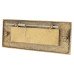 Embossed Letter Plate - 254 x 101mm - Polished Brass