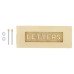 Embossed Letter Plate - 254 x 101mm - Polished Brass