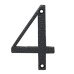 76mm Screw Fix Door Numeral - 4 - Antique Black Iron 76mm Screw Fix Door Numeral - 4 - Antique Black Iron