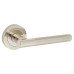 Exel Polished/Satin Nickel Door Handles on Round Rose - Ella Range 