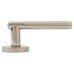 Exel Polished/Satin Nickel Door Handles on Round Rose - Ella Range 