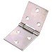 Uncranked Knuckle Backflap Cabinet Hinge - 30 x 80 x 1mm - Self Colour Steel - Pair